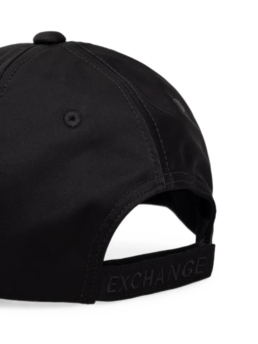 Armani Exchange embroidered-logo baseball cap Zwart