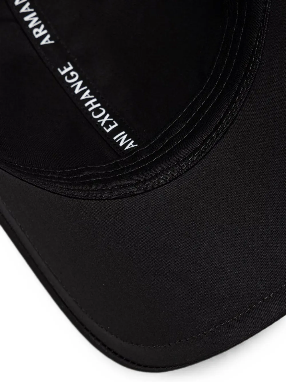 Armani Exchange embroidered-logo baseball cap Zwart