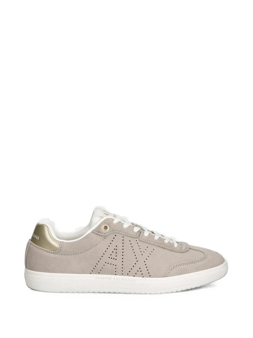 Armani Exchange perforated logo sneakers