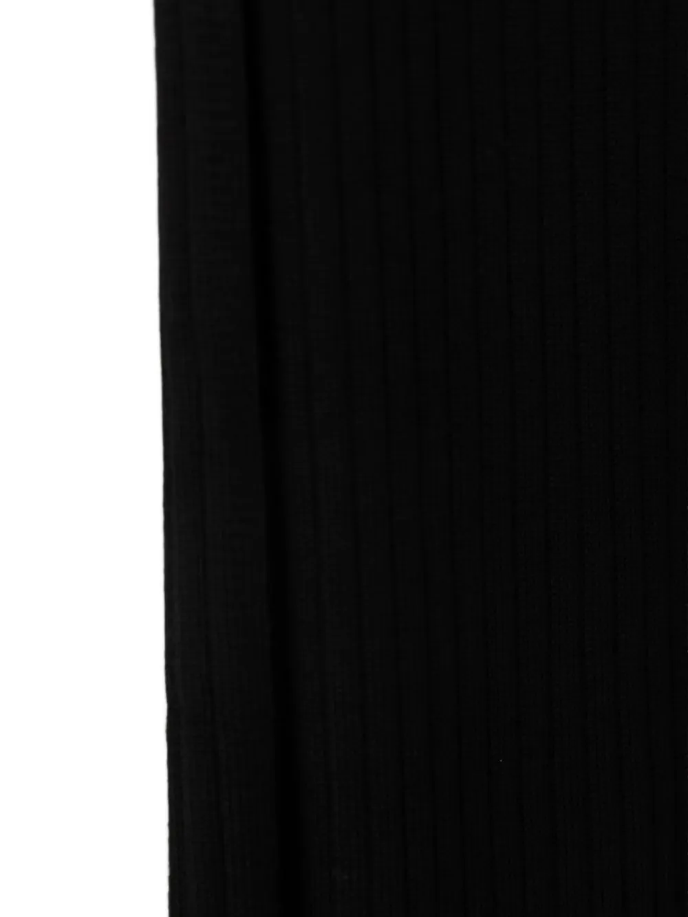 Armani Exchange ribbed-knit scarf Zwart