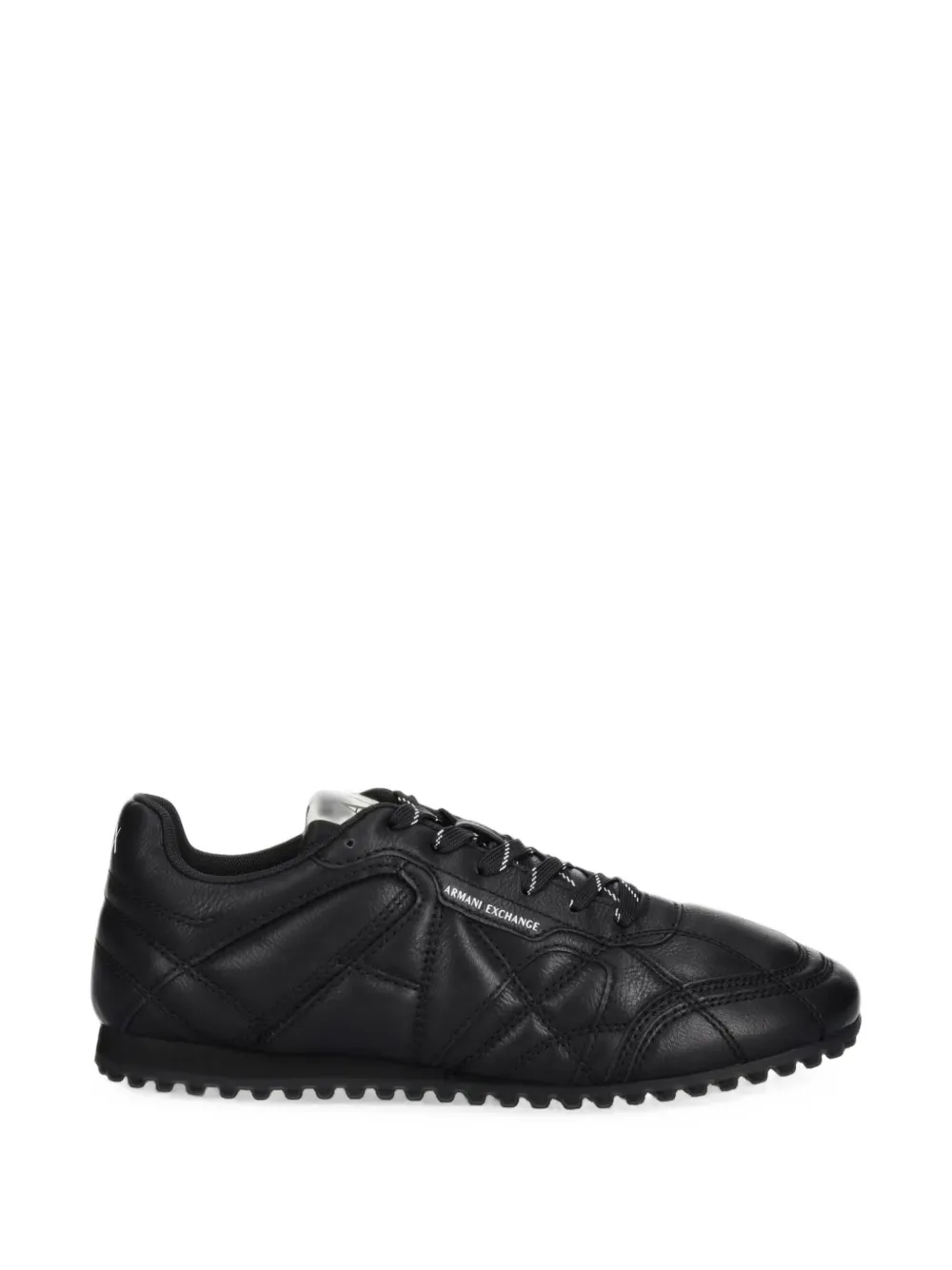 Armani Exchange logo-print quilted sneakers