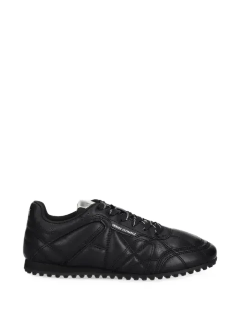 Armani Exchange logo-print quilted sneakers