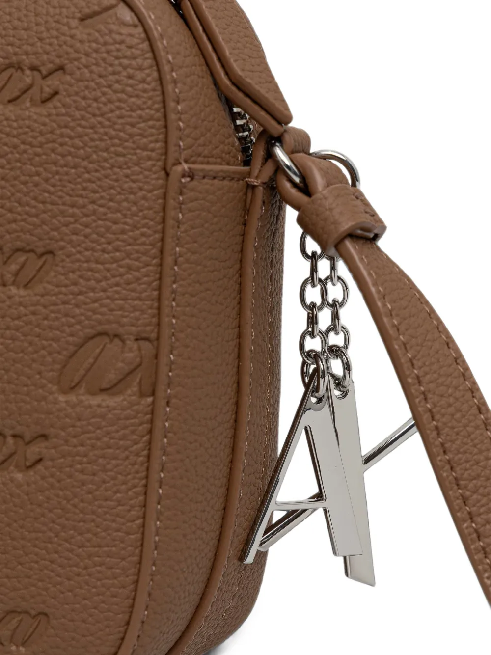 Armani Exchange logo-embossed cross body bag Bruin