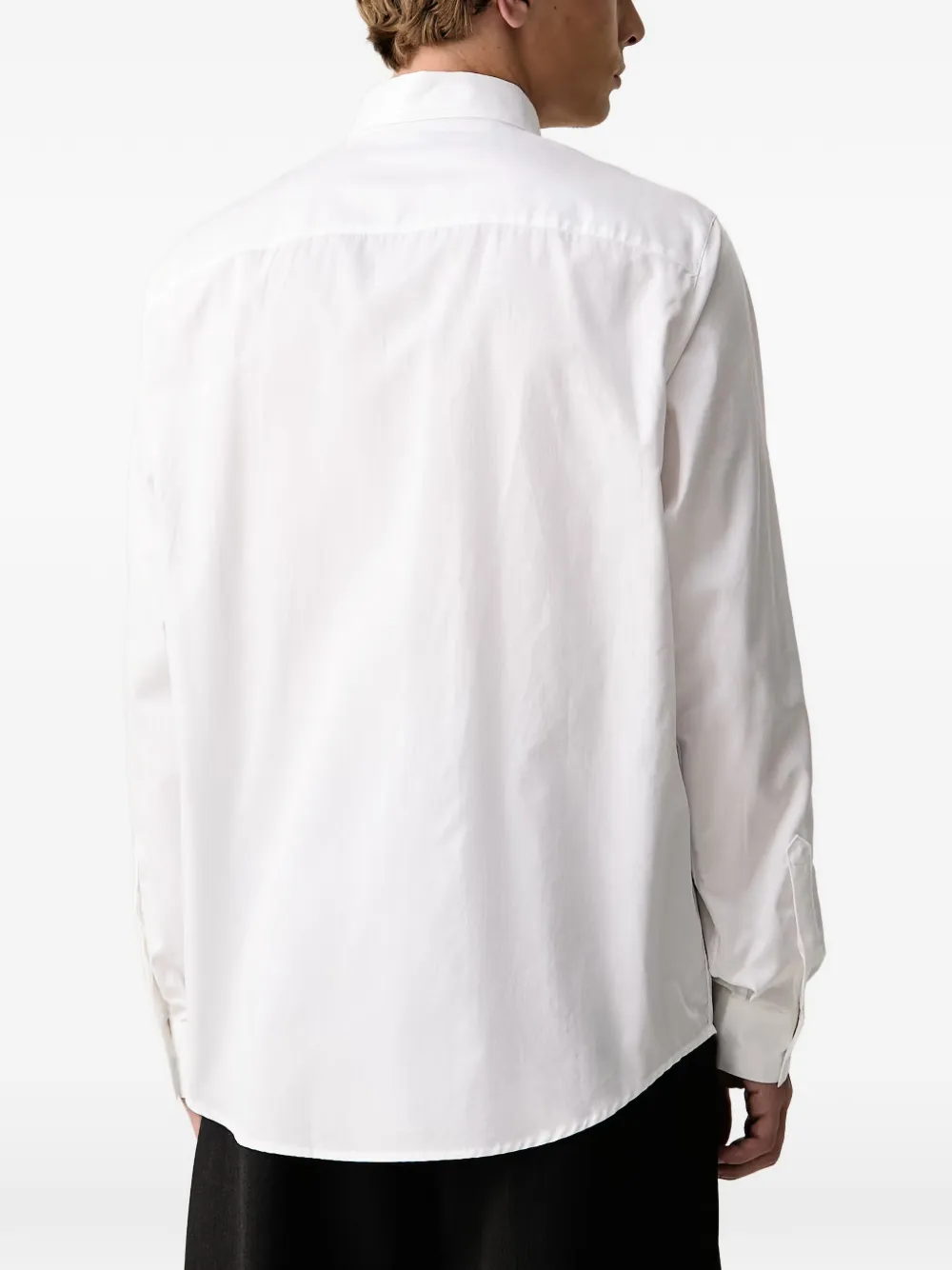 Armani Exchange grosgrain-trim shirt Wit