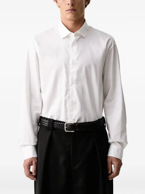 Armani Exchange grosgrain-trim shirt