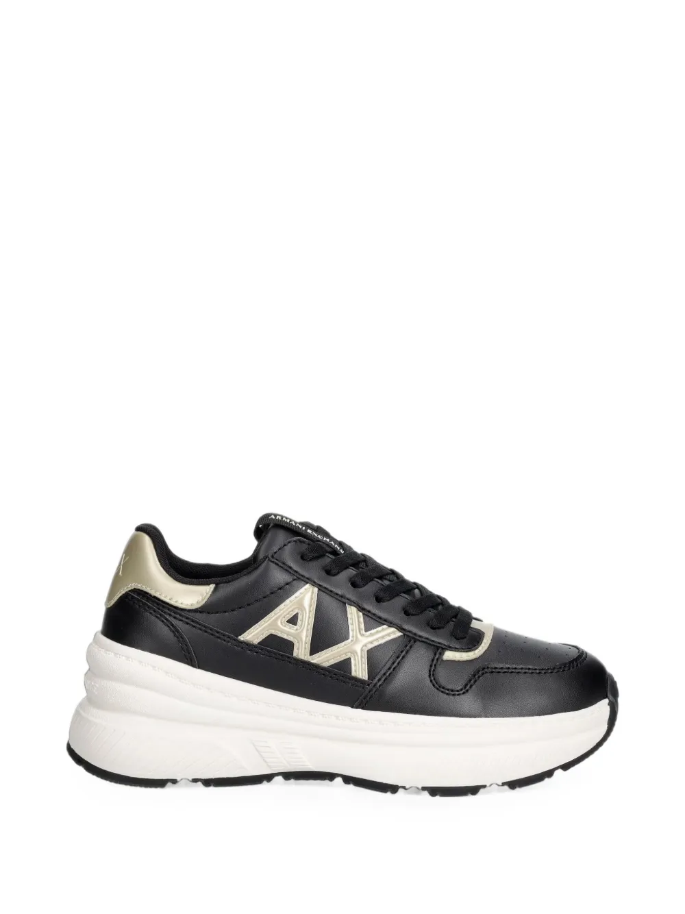 Armani Exchange logo-patch chunky-sole sneakers