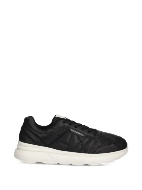 Armani Exchange quilted panelled sneakers