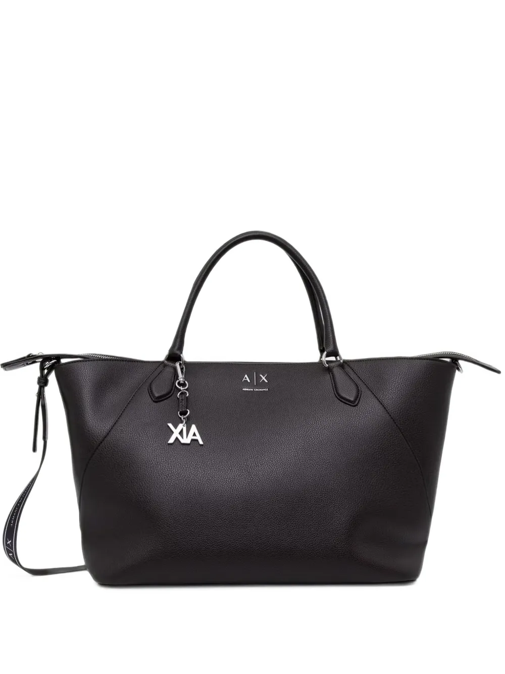 Armani Exchange logo-print detachable-strap tote bag
