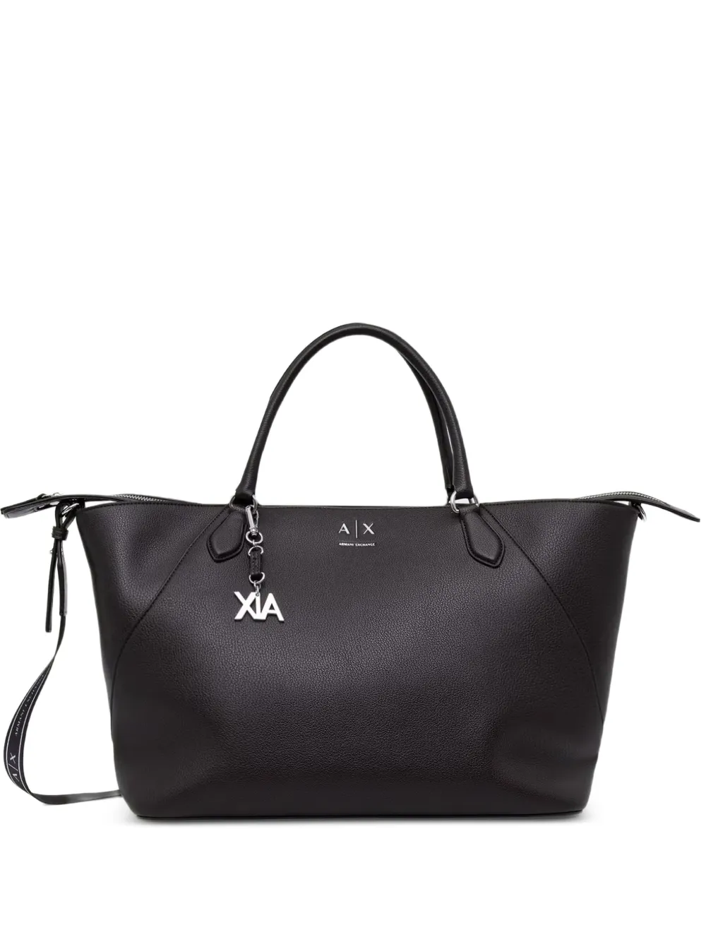 Armani Exchange logo-print detachable-strap tote bag