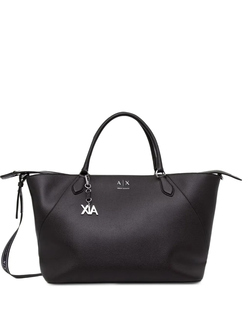 Armani Exchange logo-print detachable-strap tote bag - Marrone