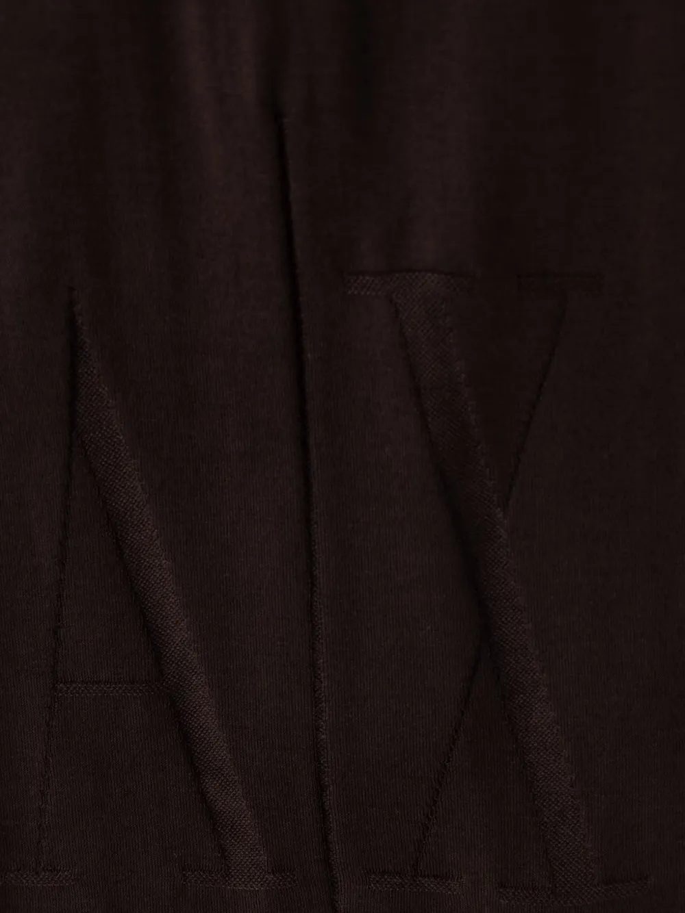 Armani Exchange logo-embroidered scarf Bruin