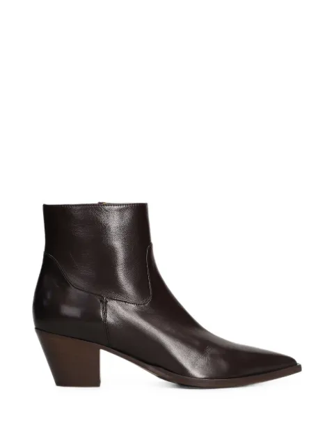 mara bini pointed-toe leather ankle boots
