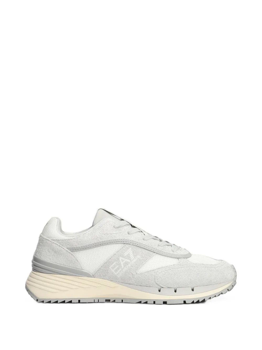 Ea7 Otg Logo-print Panelled Sneakers In Animal Print