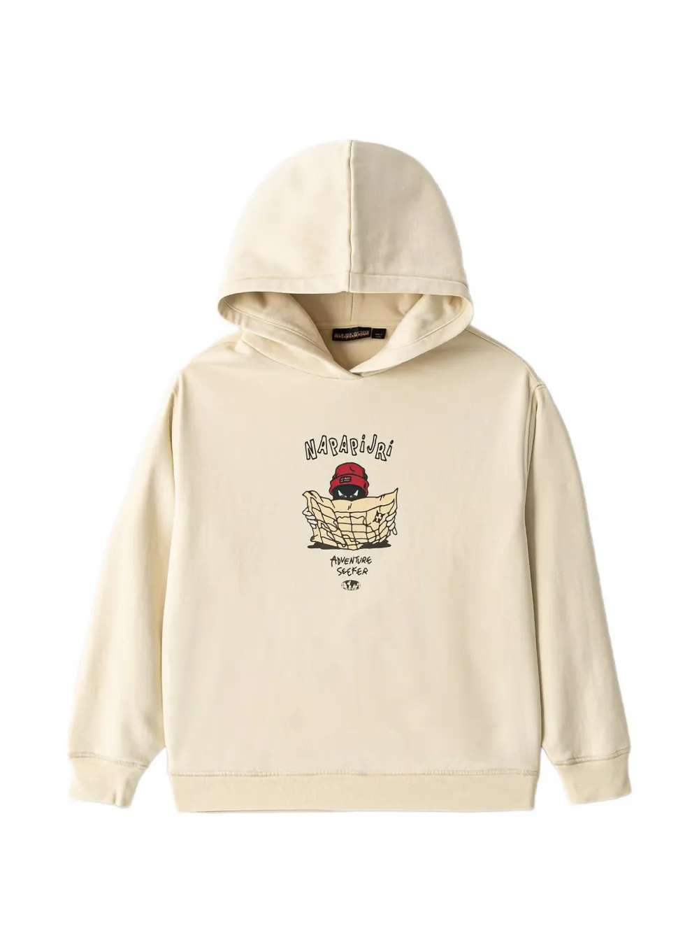 Napapjiri Kids Flein graphic-print hoodie - Toni neutri