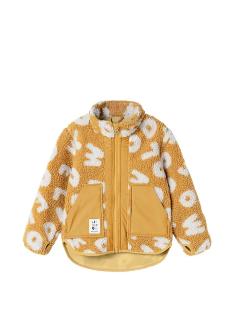 Liewood Noam logo-print teddy-fleece jacket