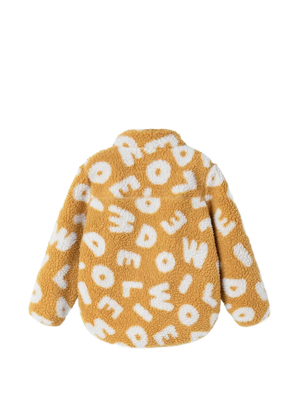 Liewood Noam logo-print teddy-fleece jacket Geel