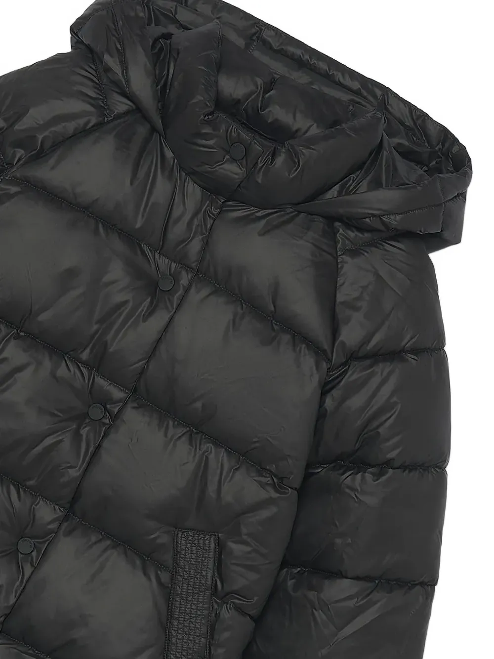 Mayoral quilted hooded jacket Zwart