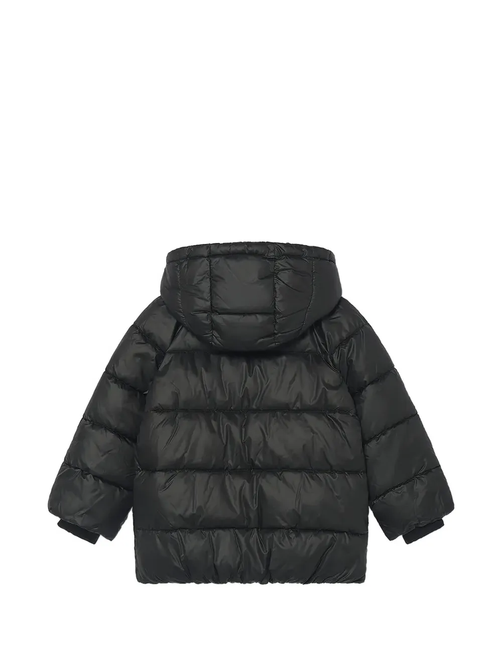 Mayoral quilted hooded jacket Zwart