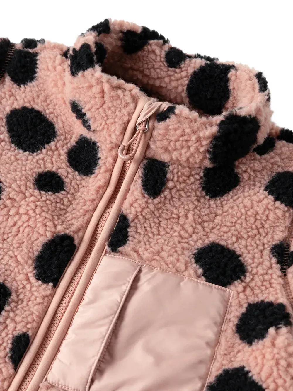 Liewood Nolano fleece jumpsuit met luipaardprint Roze
