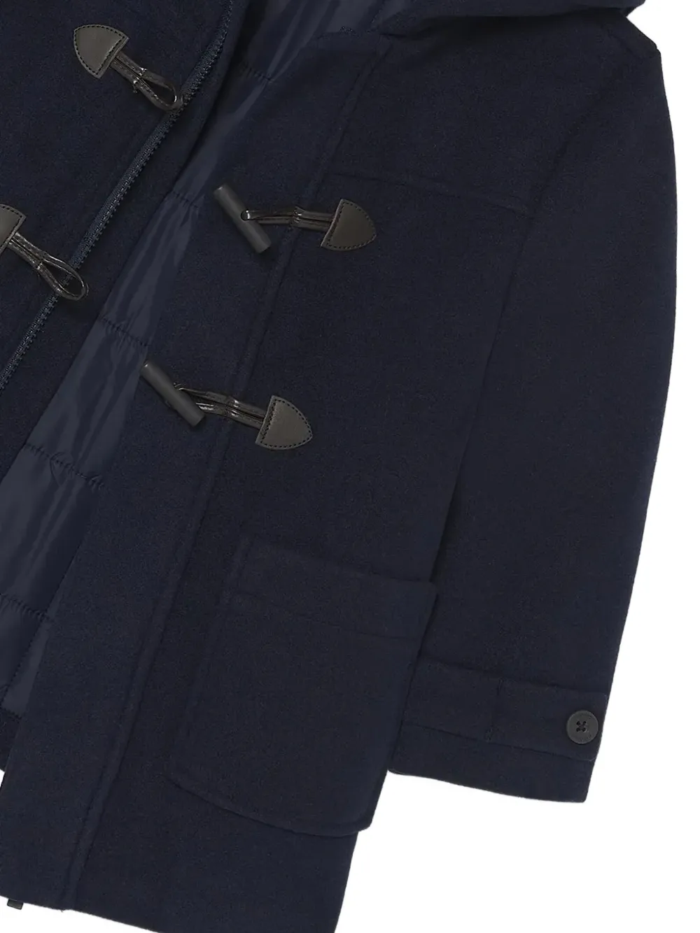 Mayoral hooded toggle-fastening coat Blauw