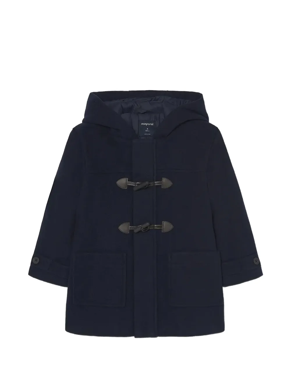 Mayoral hooded toggle-fastening coat - Blu