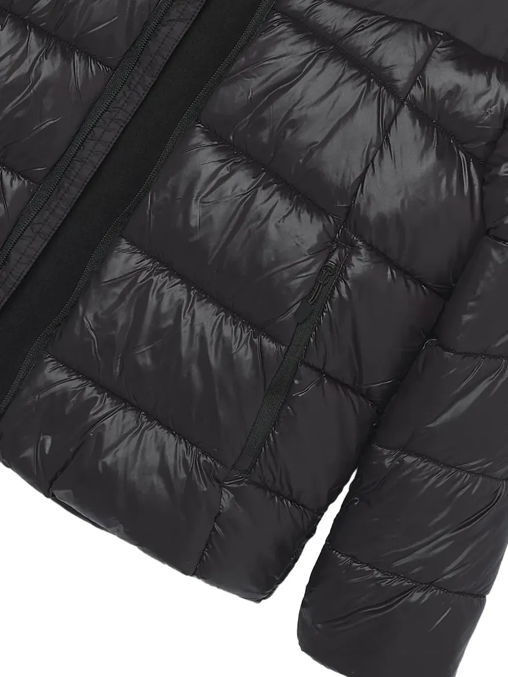 Mayoral hooded quilted jacket Zwart