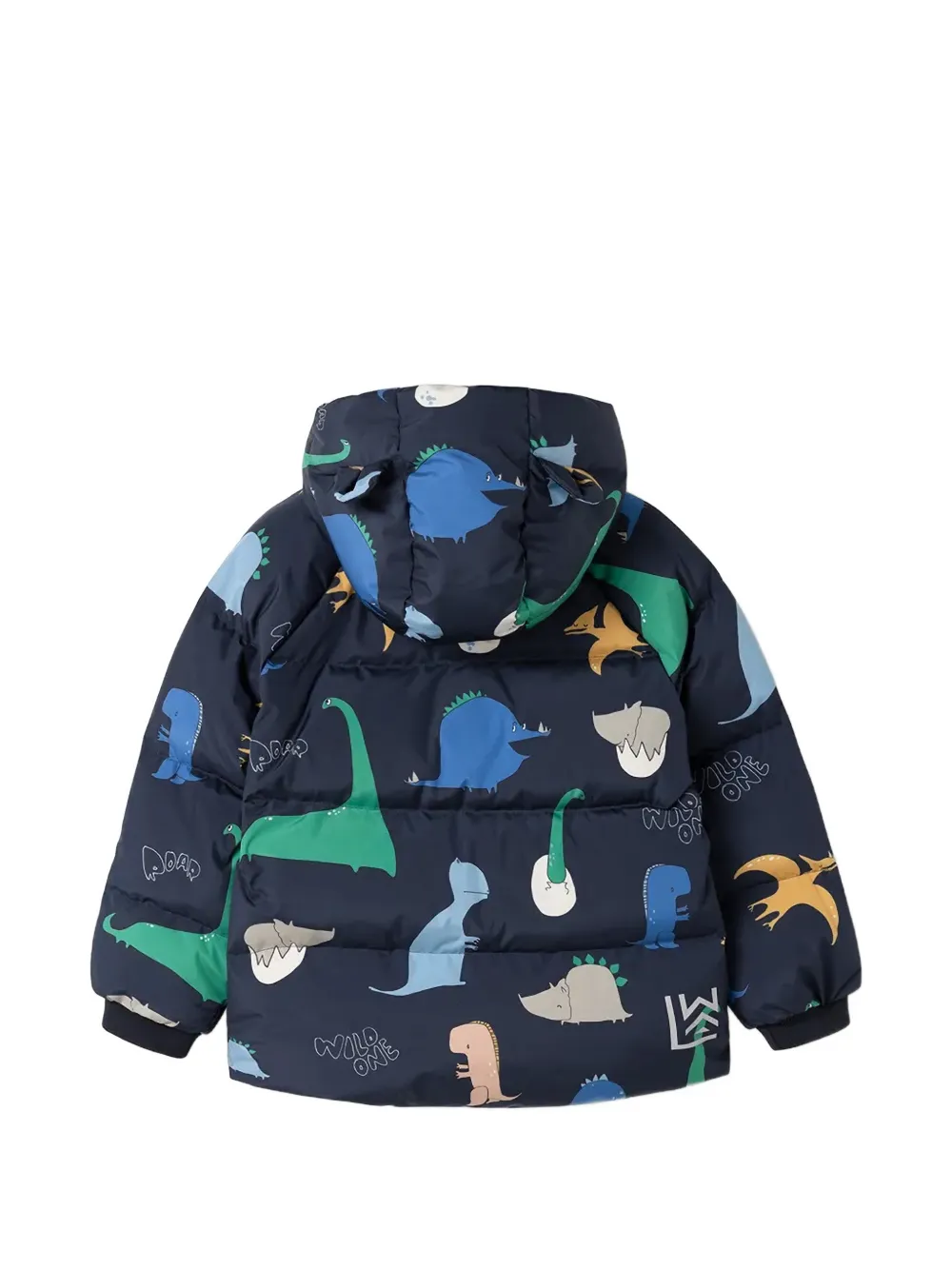 Liewood Polle dinosaur-print hooded jacket Blauw