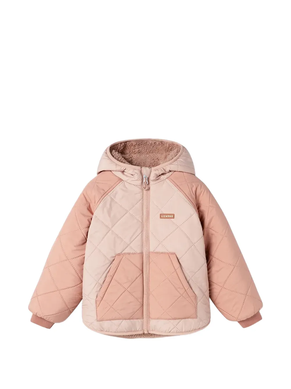 Liewood Jackson reversible hooded quilted jacket Roze