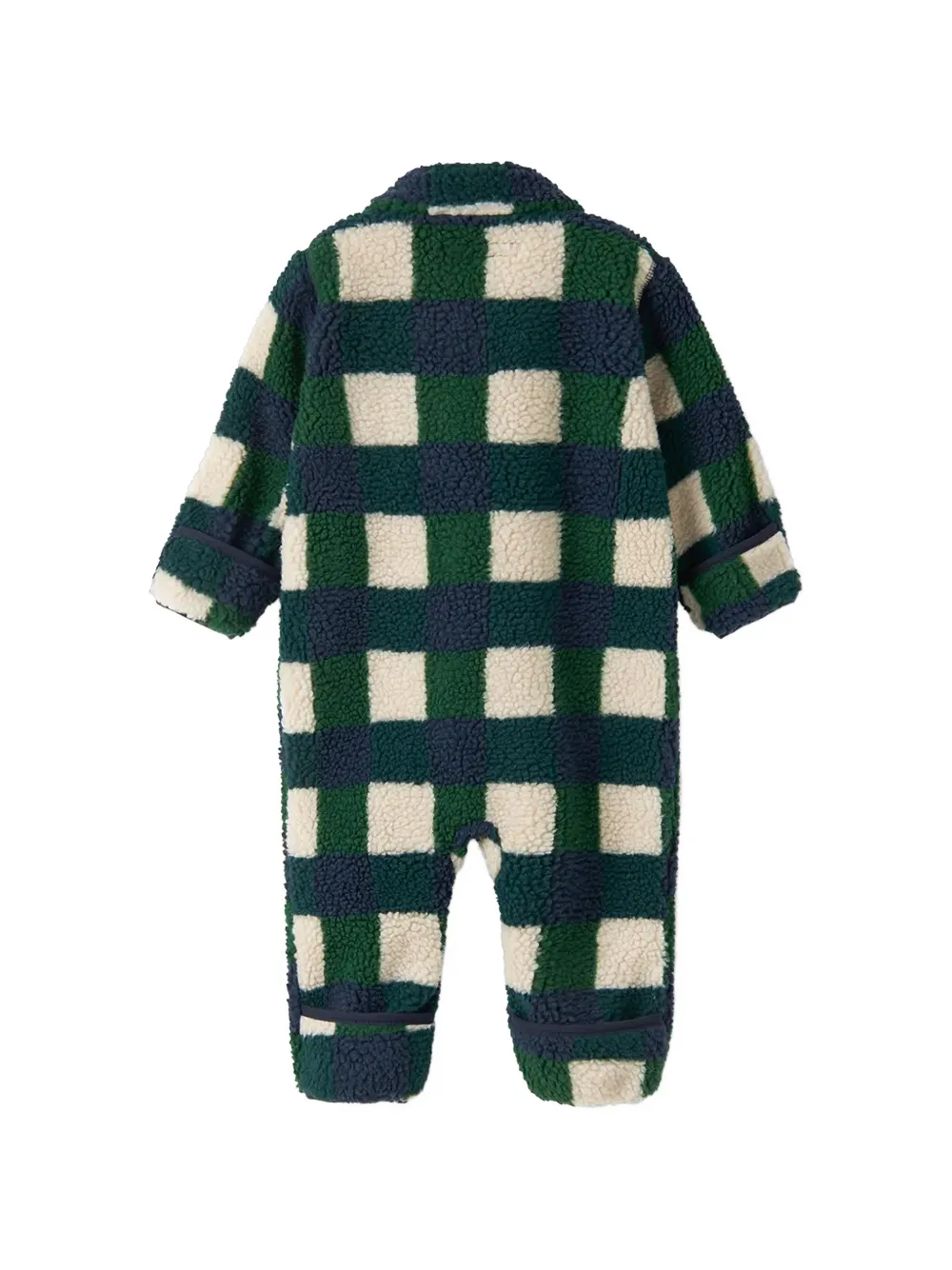Liewood Nolano geruite fleece jumpsuit Groen