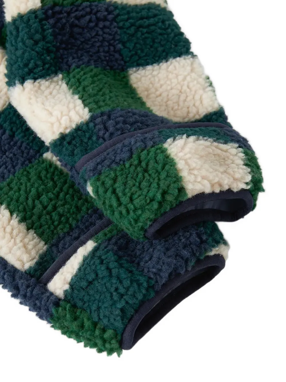 Liewood Nolano geruite fleece jumpsuit Groen