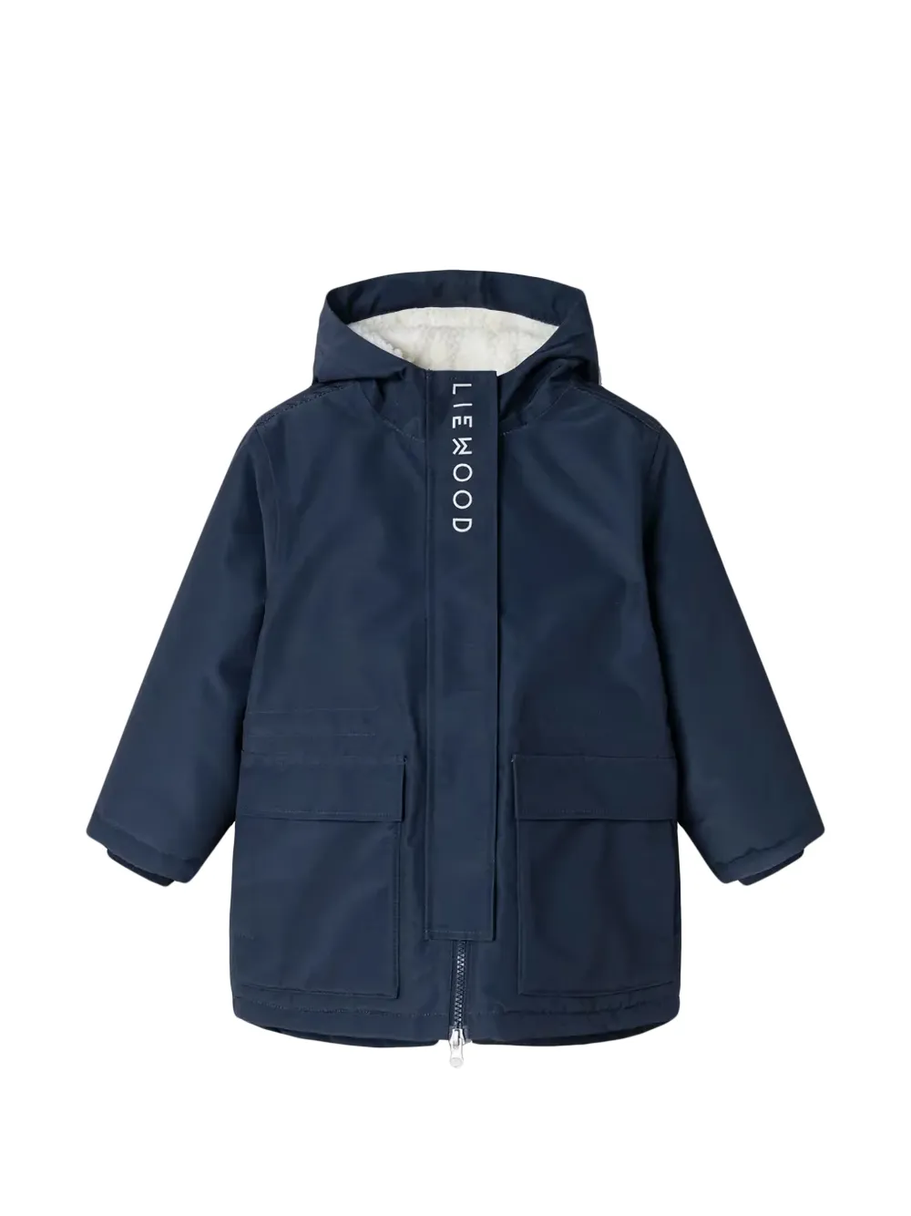 Liewood imperméable Timba à logo imprimé à capuche - Bleu Liewood imperméable Timba à logo imprimé à capuche - Bleu