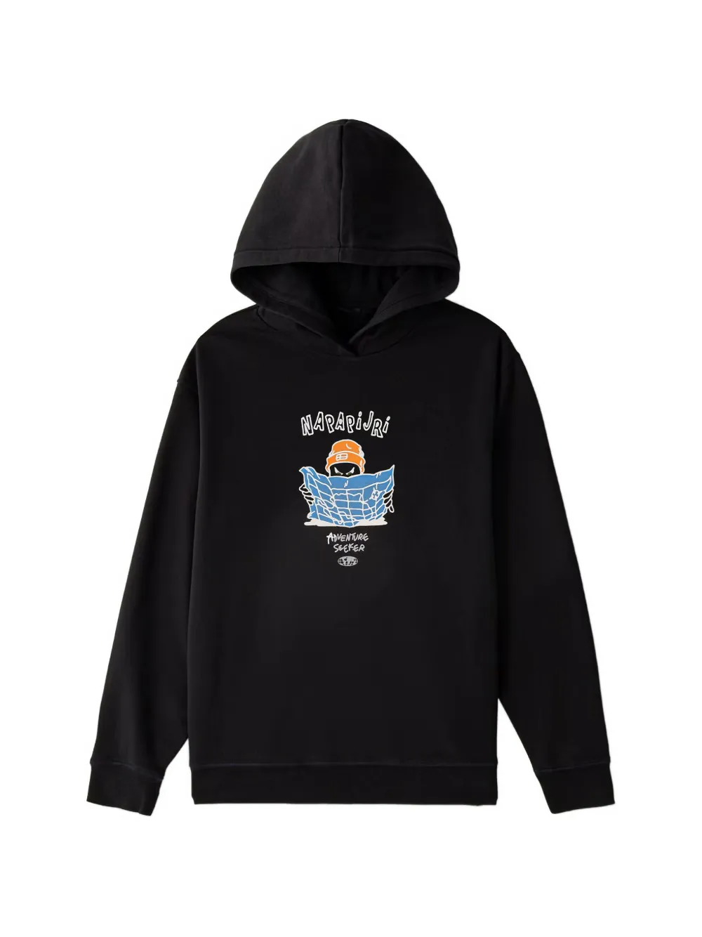Napapjiri Kids Flein graphic-print hoodie - Nero