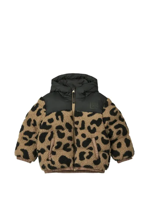 Liewood Niko leopard-print fleece jacket