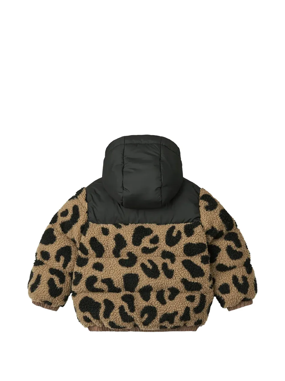 Liewood Niko fleece jack met luipaardprint Bruin