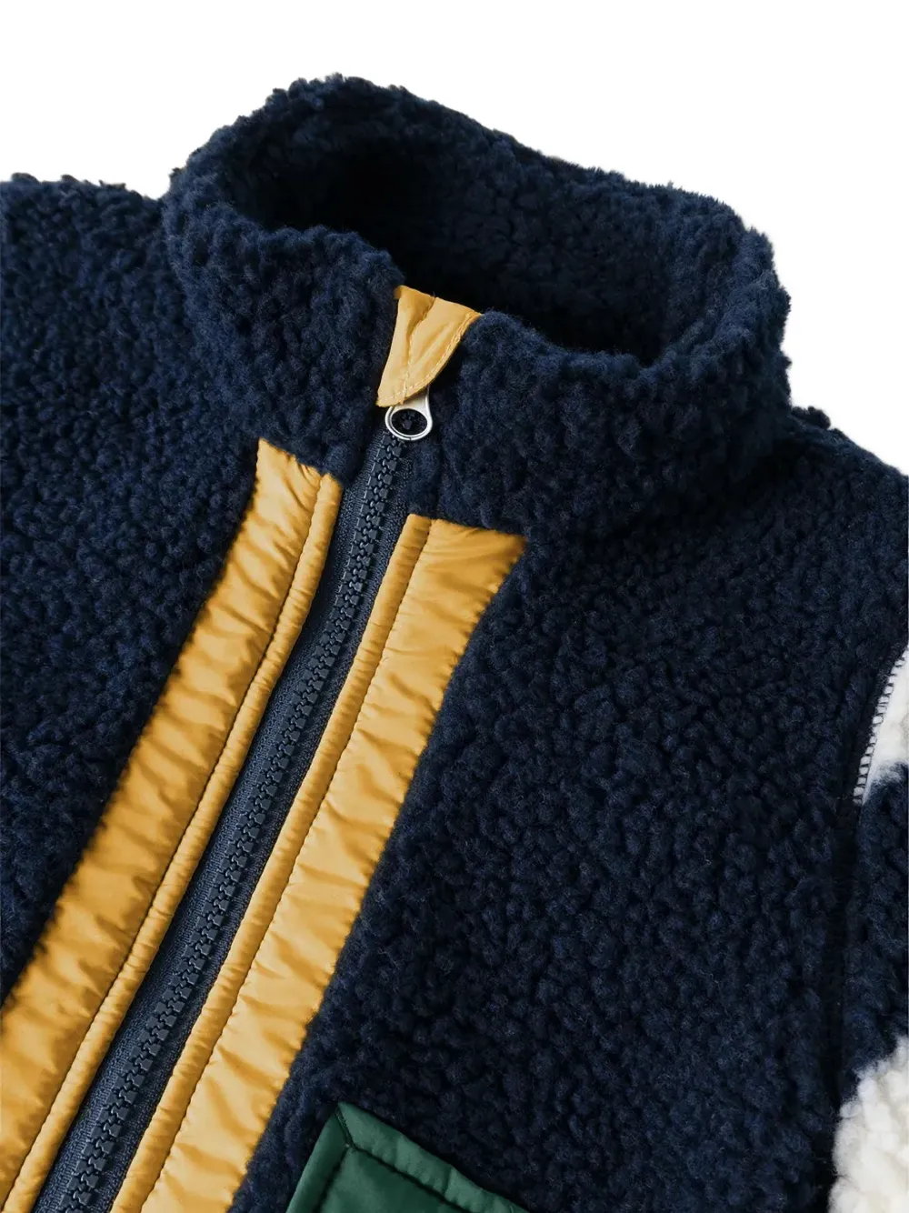 Liewood Noam striped fleece jacket Blauw