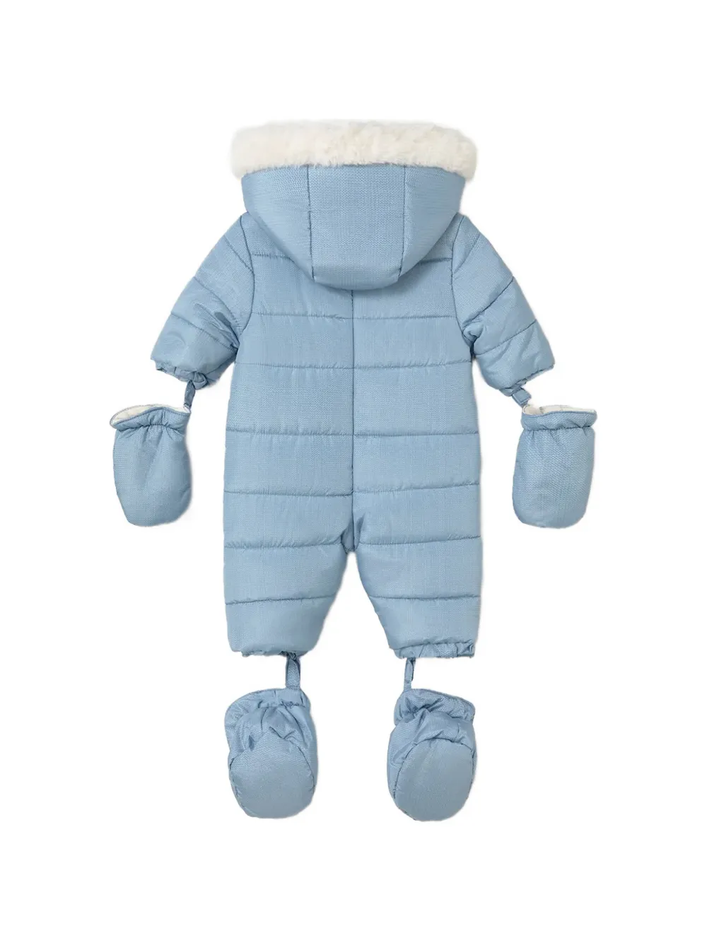 Mayoral quilted hooded snowsuit Blauw