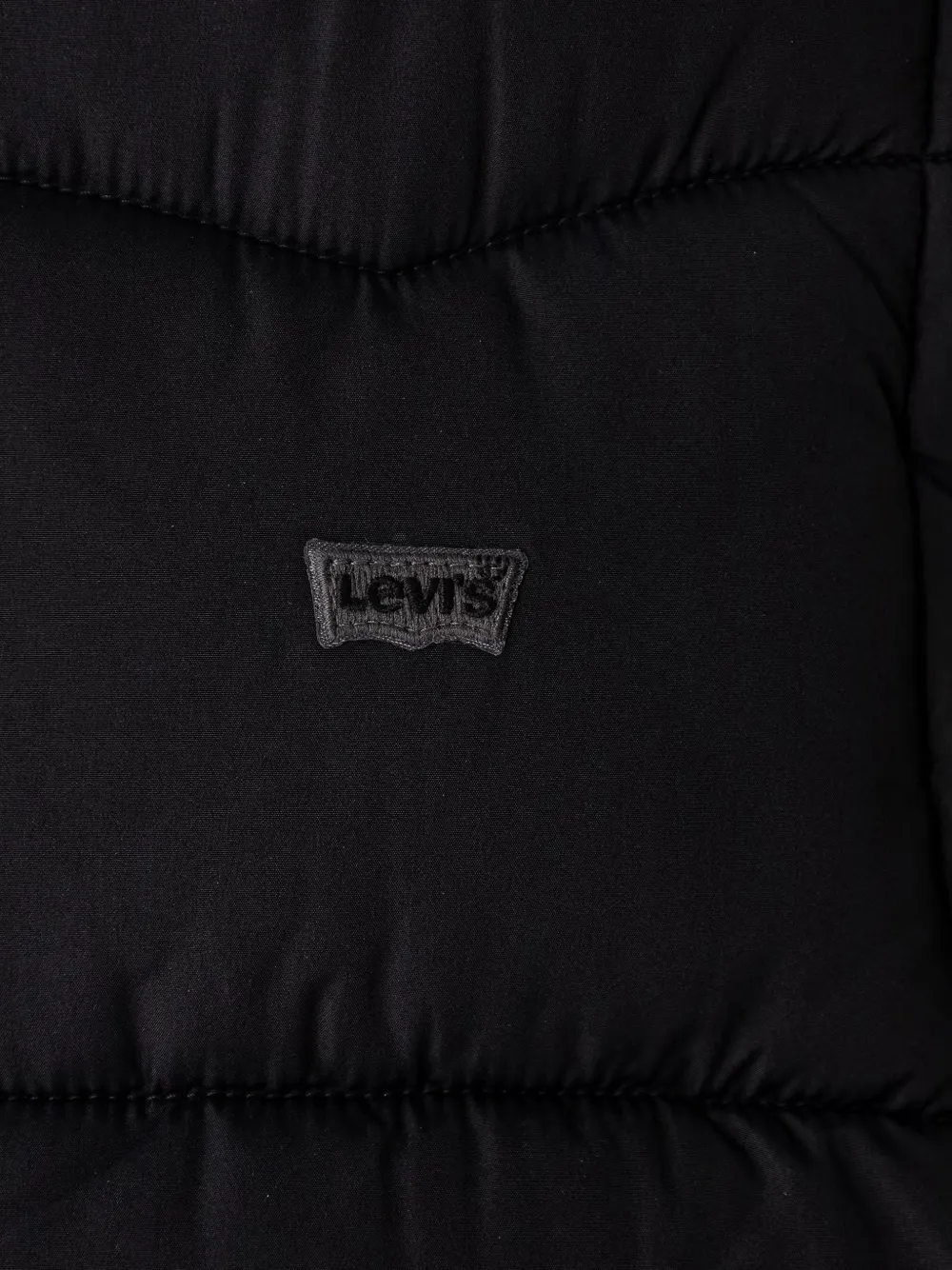 Levi's Kids quilted logo-patch gilet Zwart
