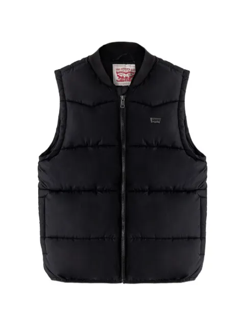 Levi's Kids quilted logo-patch gilet