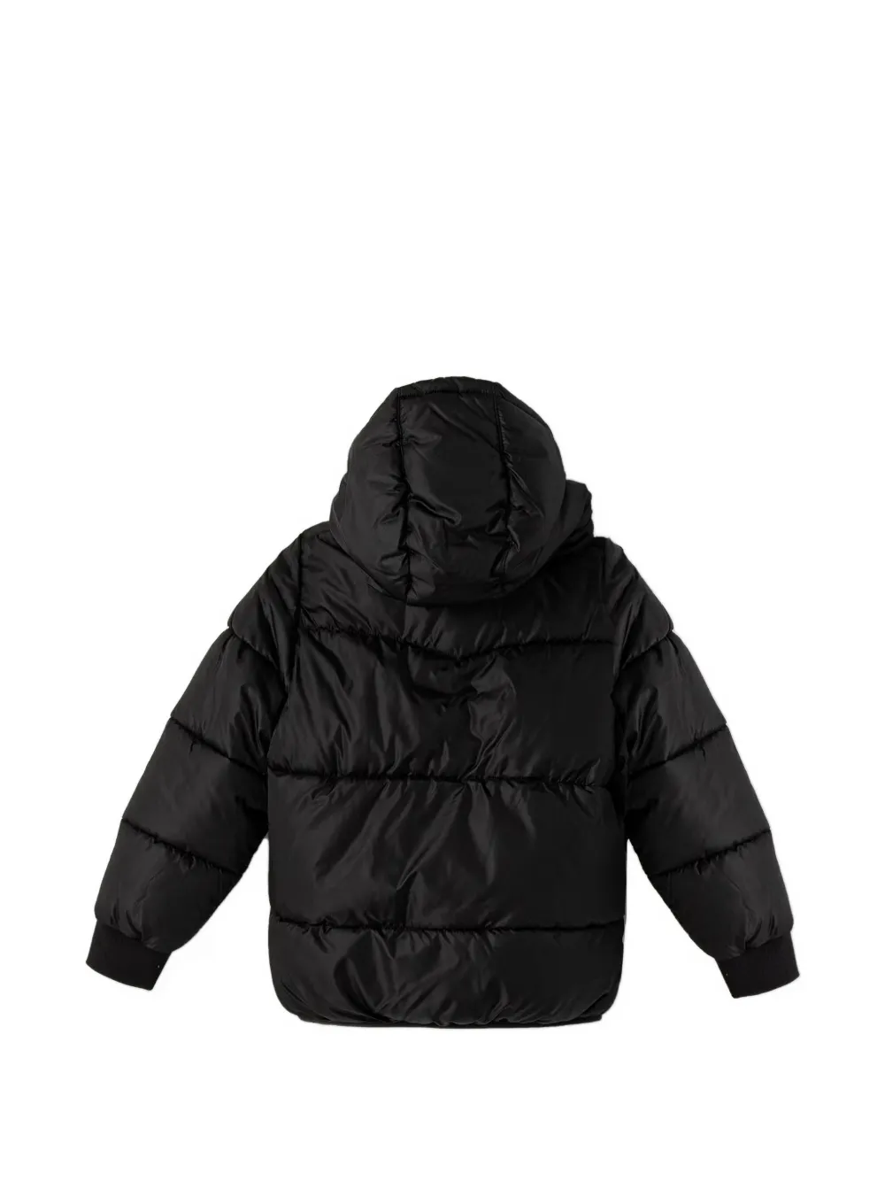 Levi's Kids hooded padded jacket Zwart