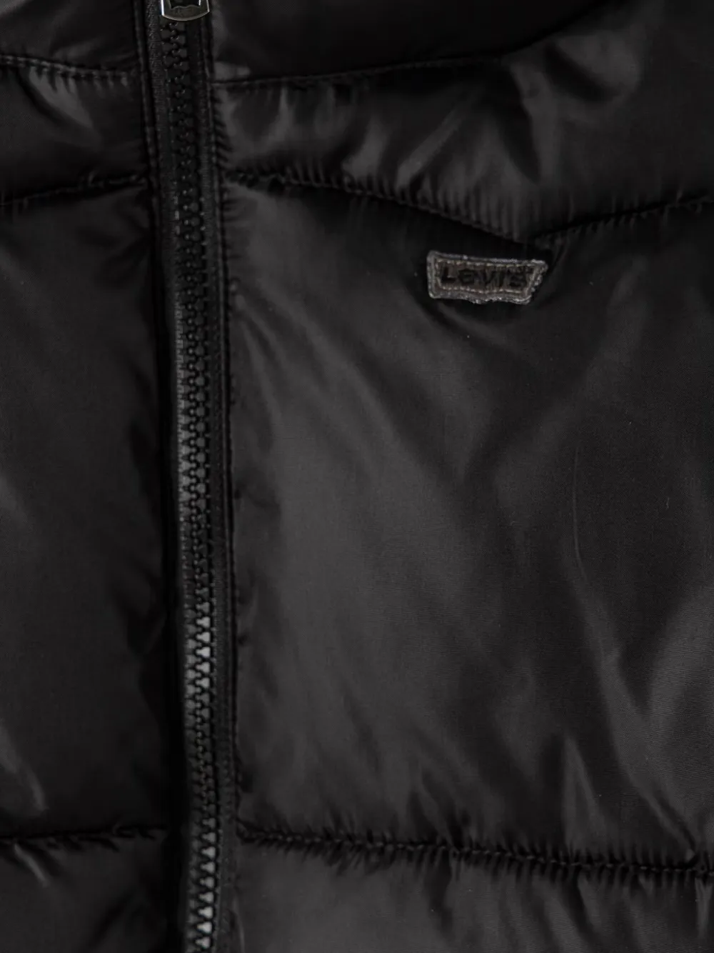 Levi's Kids hooded padded jacket Zwart