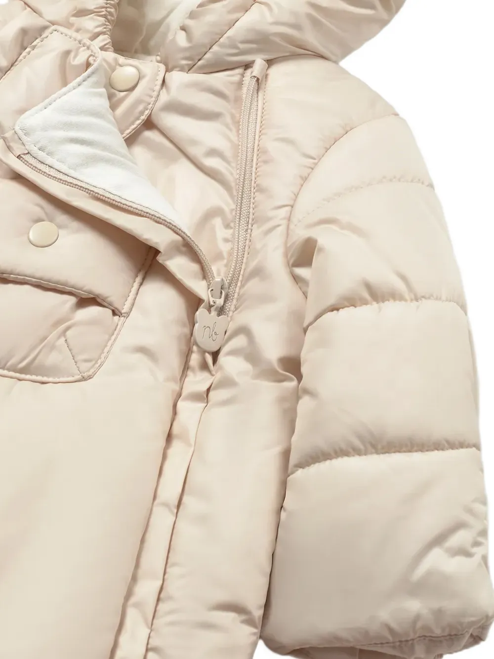 Mayoral quilted padded snowsuit Beige