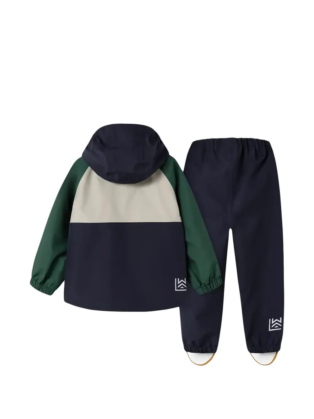 Liewood Pedia regenkledingset met colourblocking en capuchon Blauw