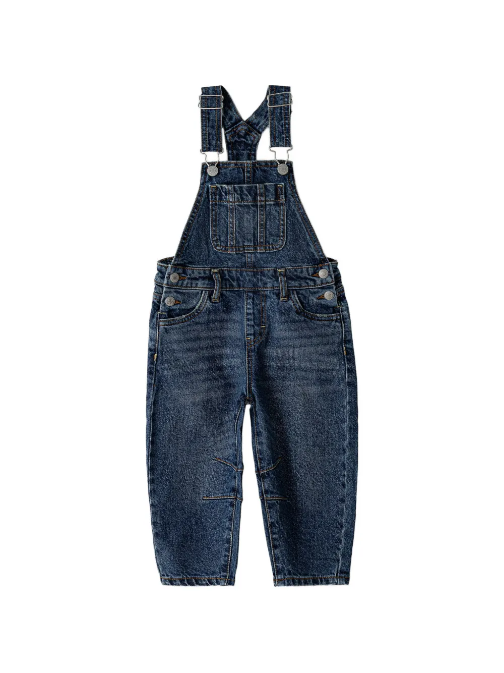 Levi's Kids logo-patch dungarees - Blu