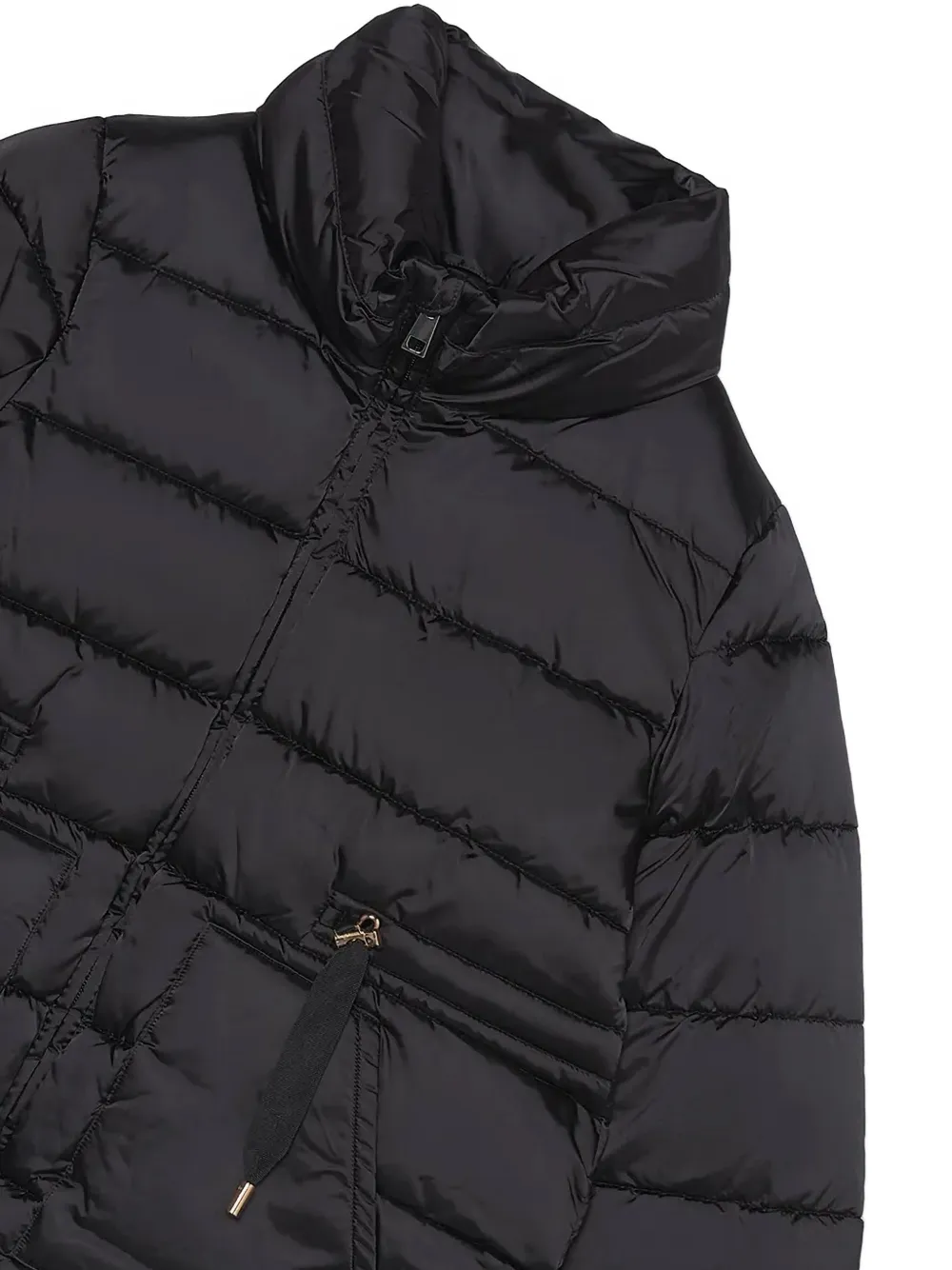 Mayoral quilted drawstring jacket Zwart