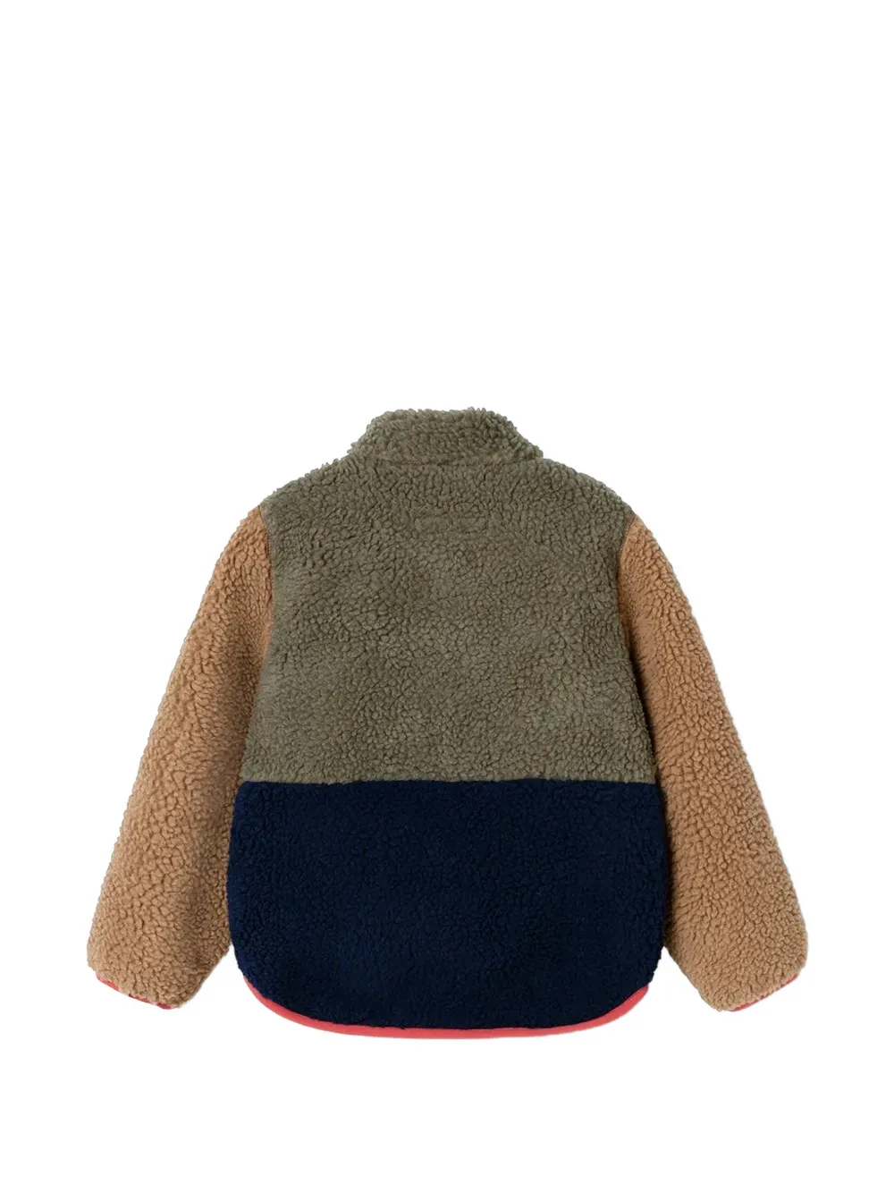 Liewood Nolan colour-block fleece jacket Groen