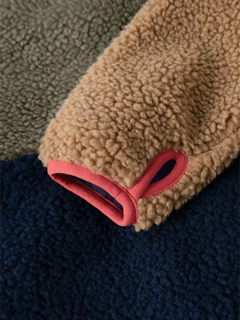 Liewood Nolan colour-block fleece jacket Groen