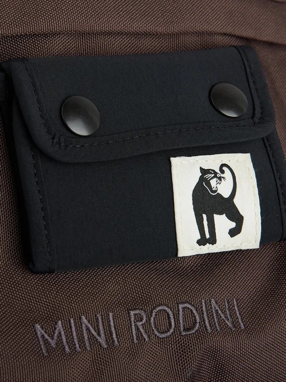 Mini Rodini mini Panther embroidered backpack Bruin