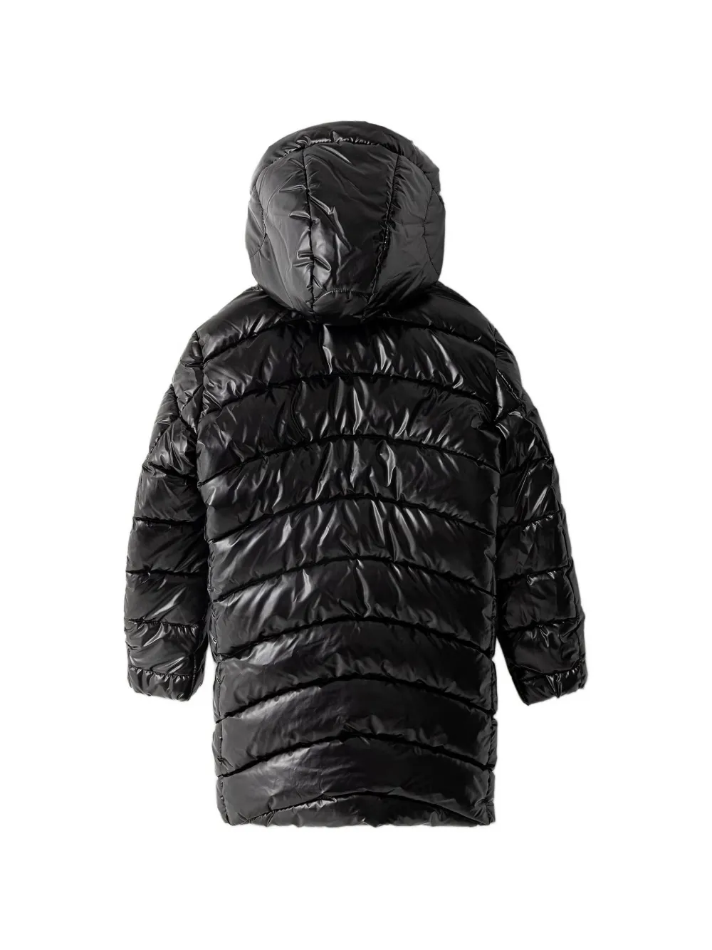 Mayoral quilted hooded coat Zwart