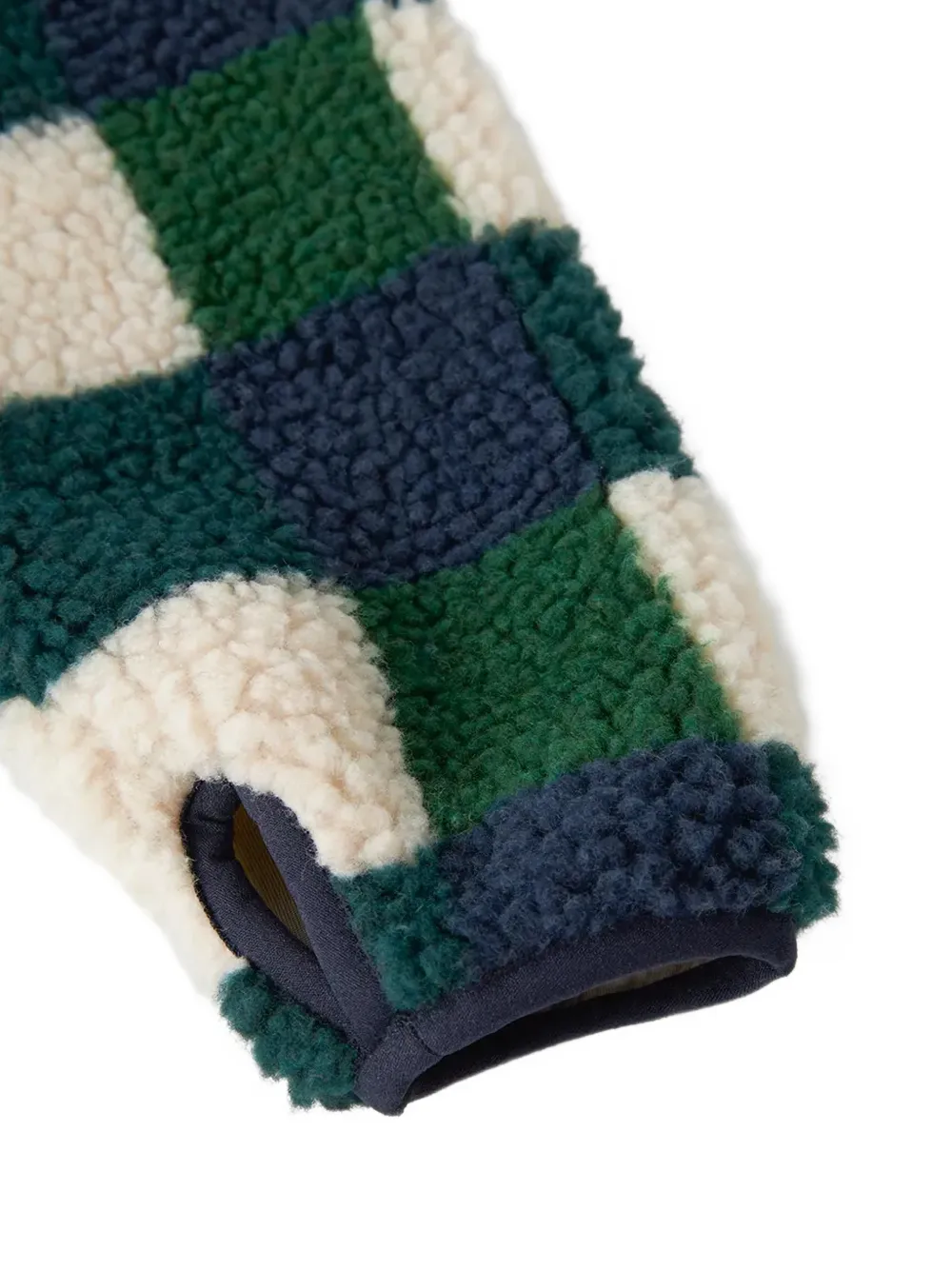 Liewood Nolan geruit fleece jack Groen