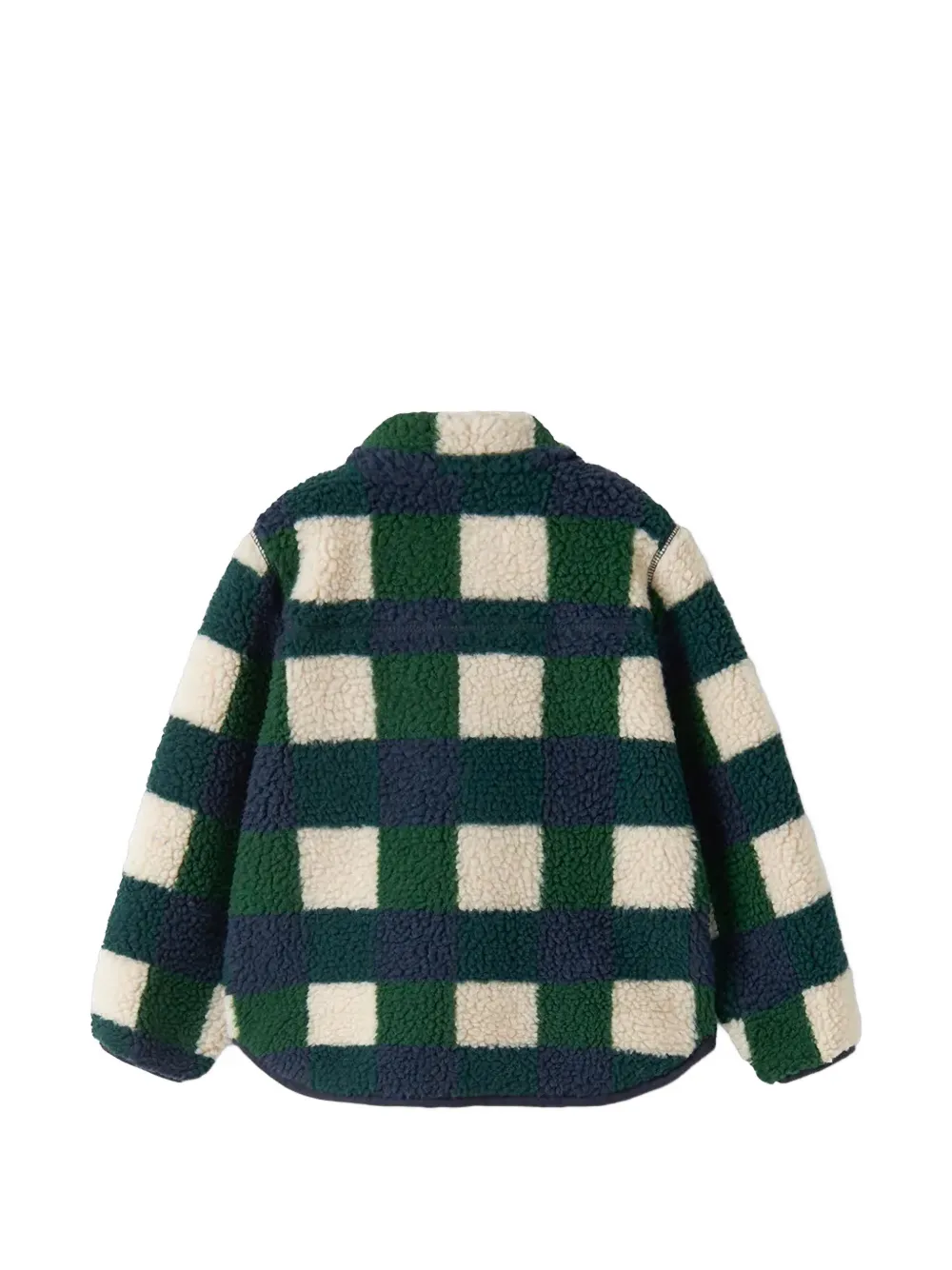 Liewood Nolan geruit fleece jack Groen